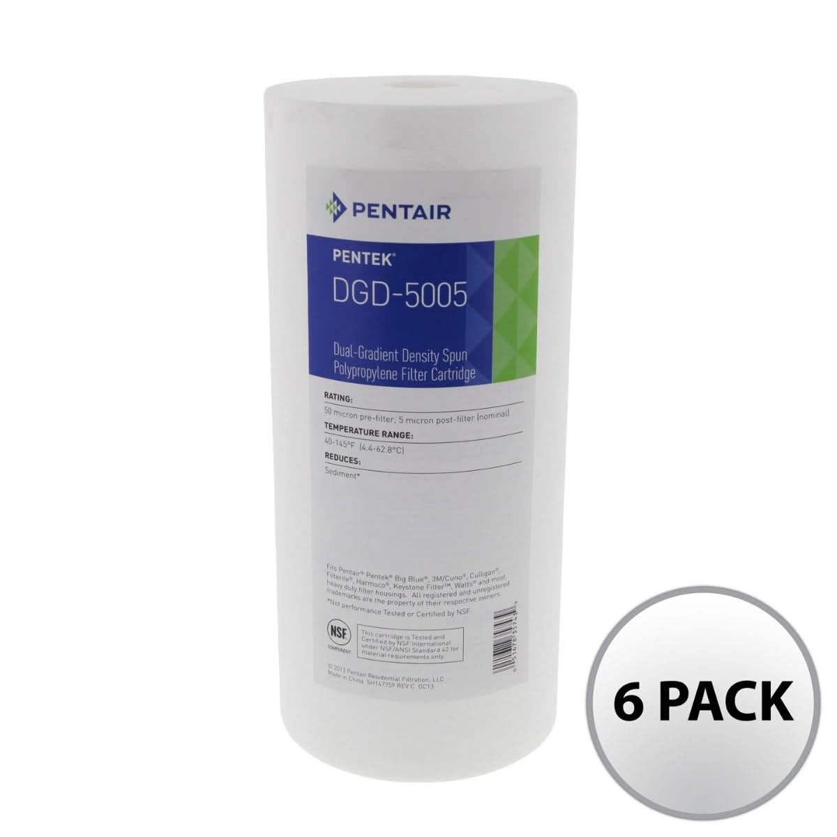 Pentek DGD-5005 Sediment Water Filters (10-inch x 4.5-inch) - WaterFilters.NET