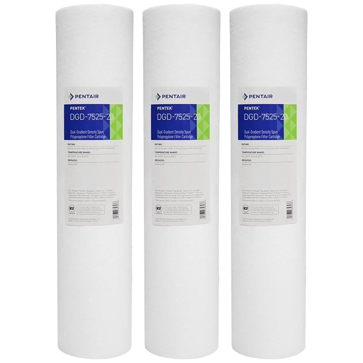 Pentek DGD-7525-20 Sediment Water Filters (20-inch x 4.5-inch) - WaterFilters.NET