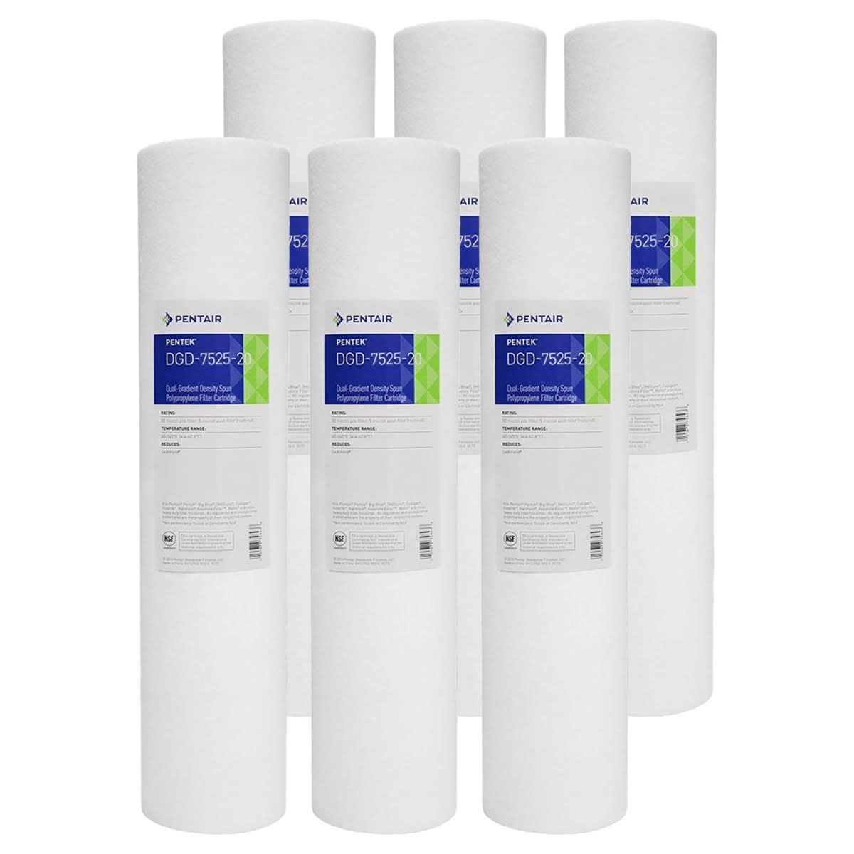 Pentek DGD-7525-20 Sediment Water Filters (20-inch x 4.5-inch) - WaterFilters.NET