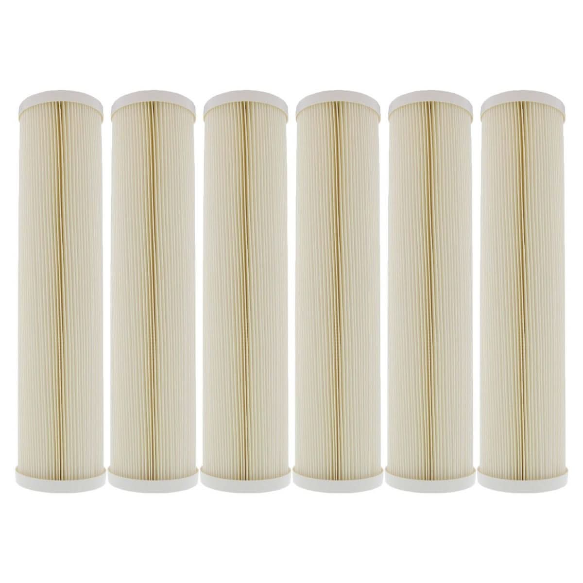 Pentek ECP5-20BB Pleated Sediment Water Filters (20-inch x 4-1/2-inch) - WaterFilters.NET