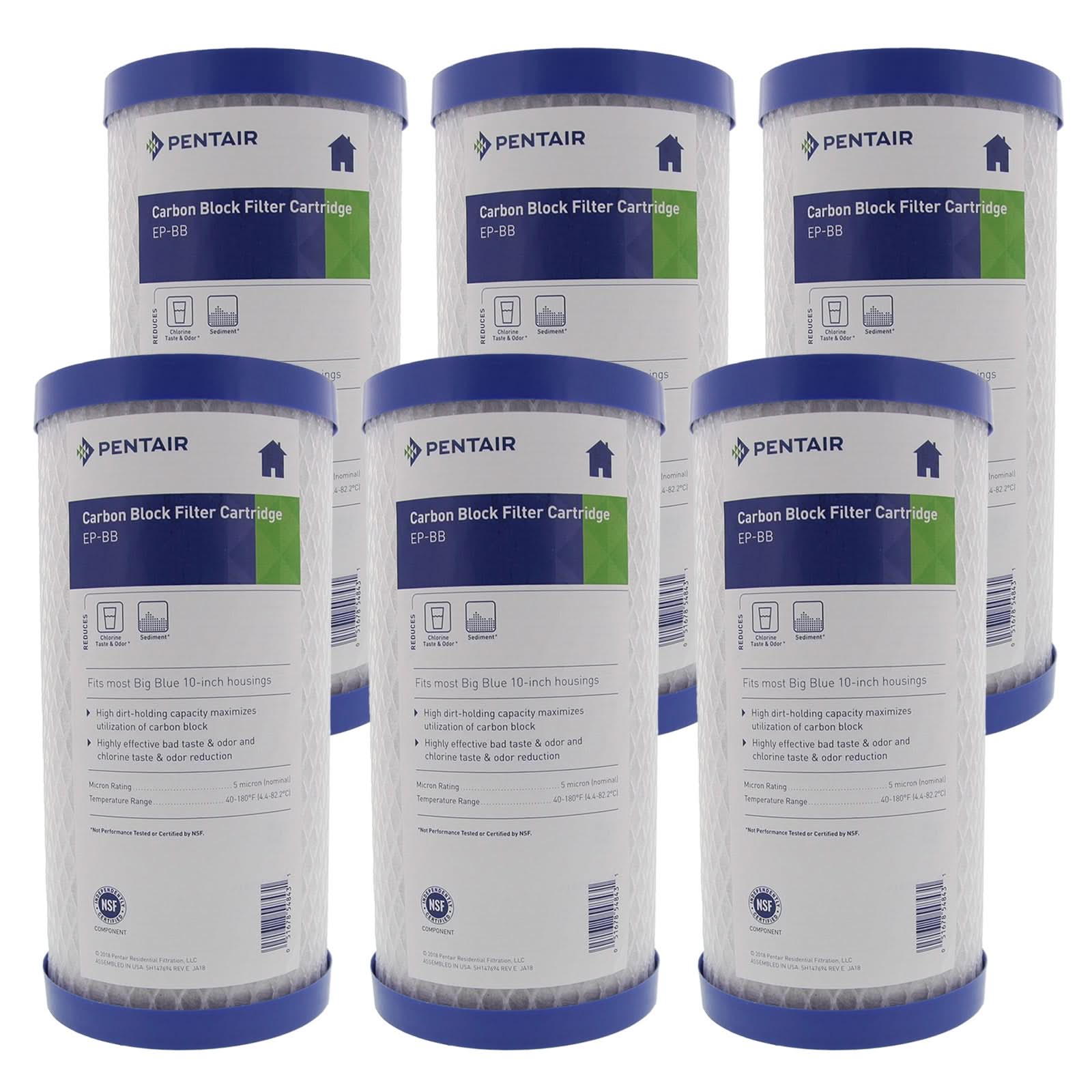 Pentek EP-BB Carbon Block Water Filters (9-3/4-inch x 4-5/8-inch) - WaterFilters.NET