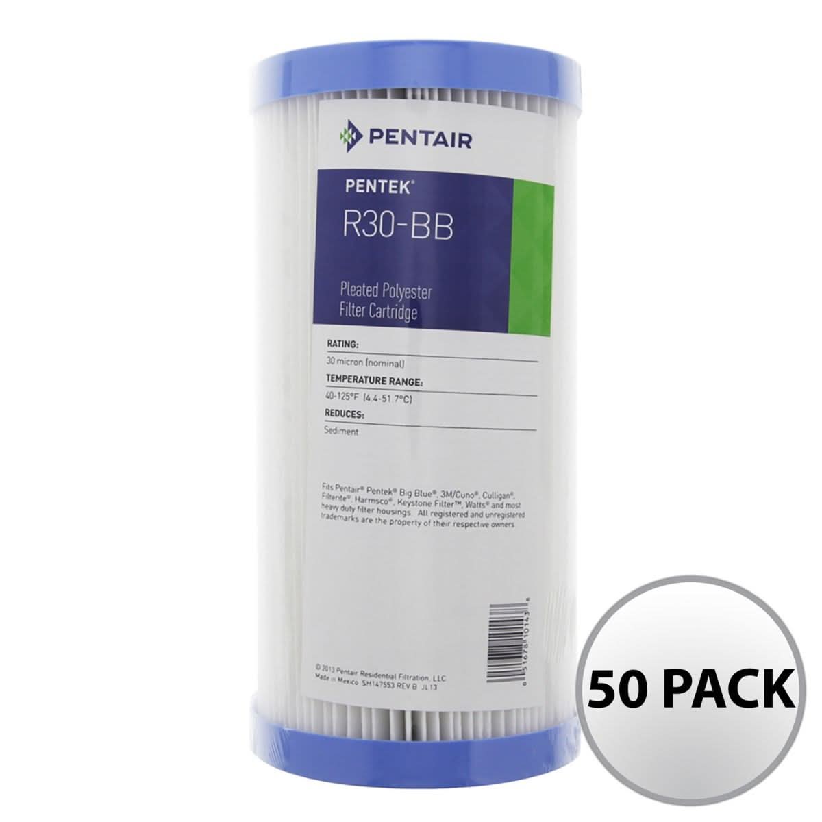 Pentek R30-BB Pleated Polyester Water Filter (9-3/4-inch x 4-1/2-inch) - WaterFilters.NET