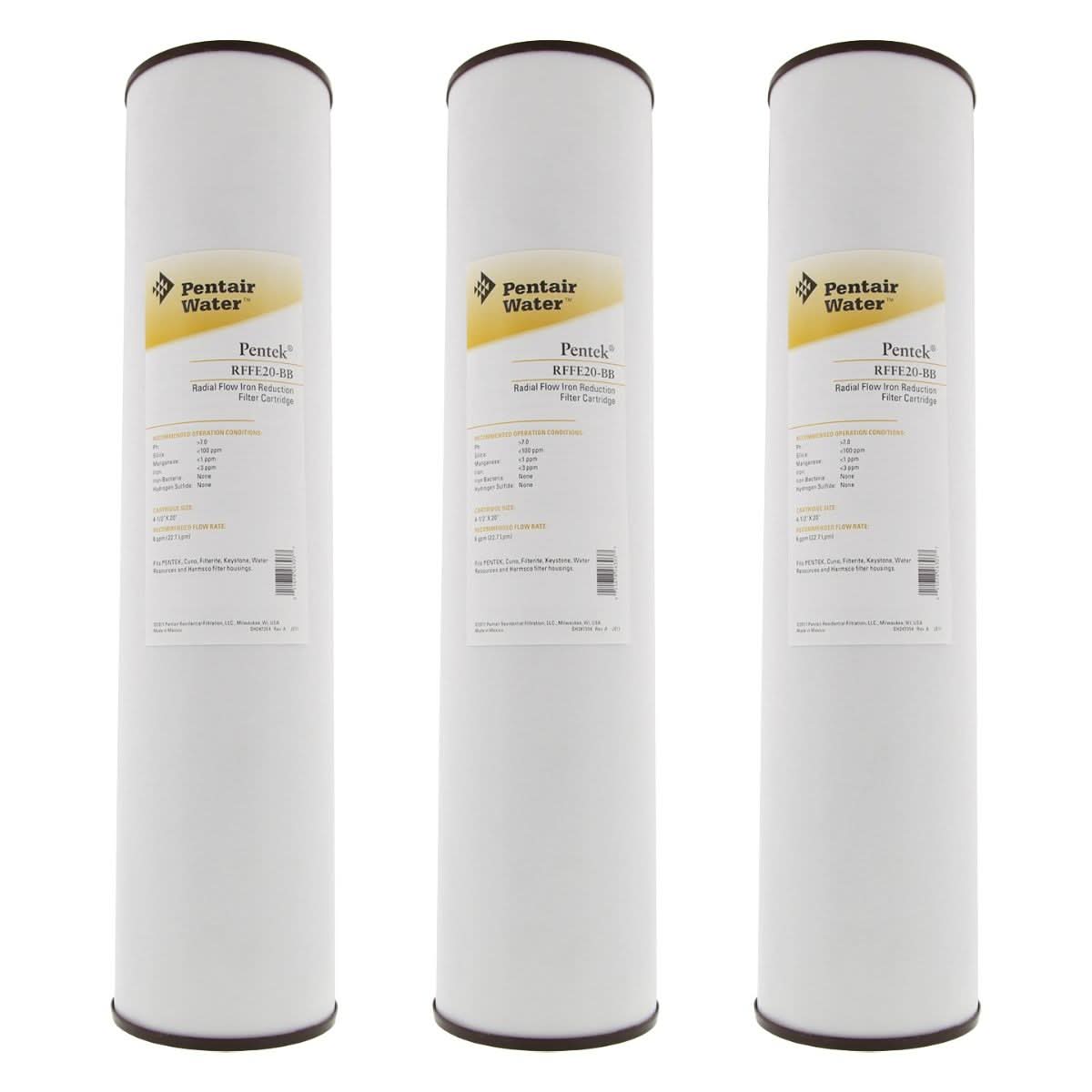 Pentek RFFE20-BB Iron Reduction Water Filter (20-inch x 4.5-inch) - WaterFilters.NET