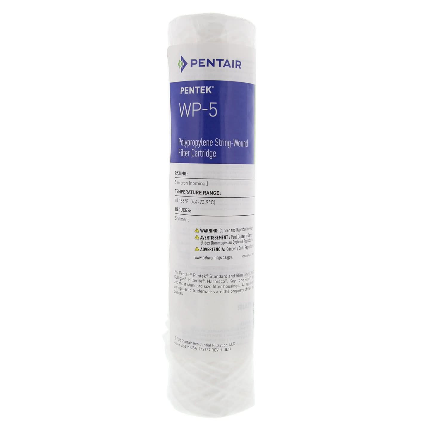 Pentek WP5 String-Wound Water Filters (9-7/8-inch x 2-1/4-inch) - WaterFilters.NET