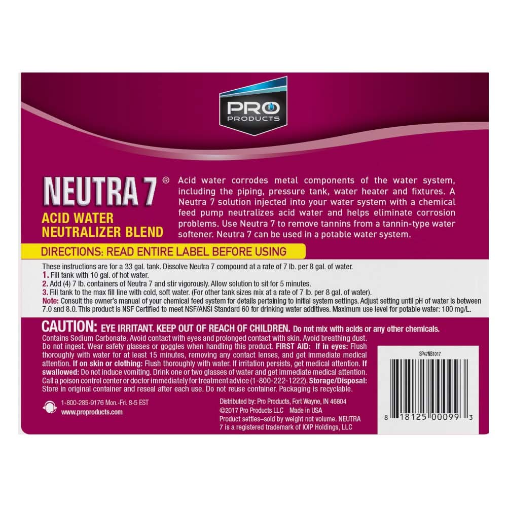 SP47N Neutra 7 Acid Water Neutralizer by Pro Products - WaterFilters.NET