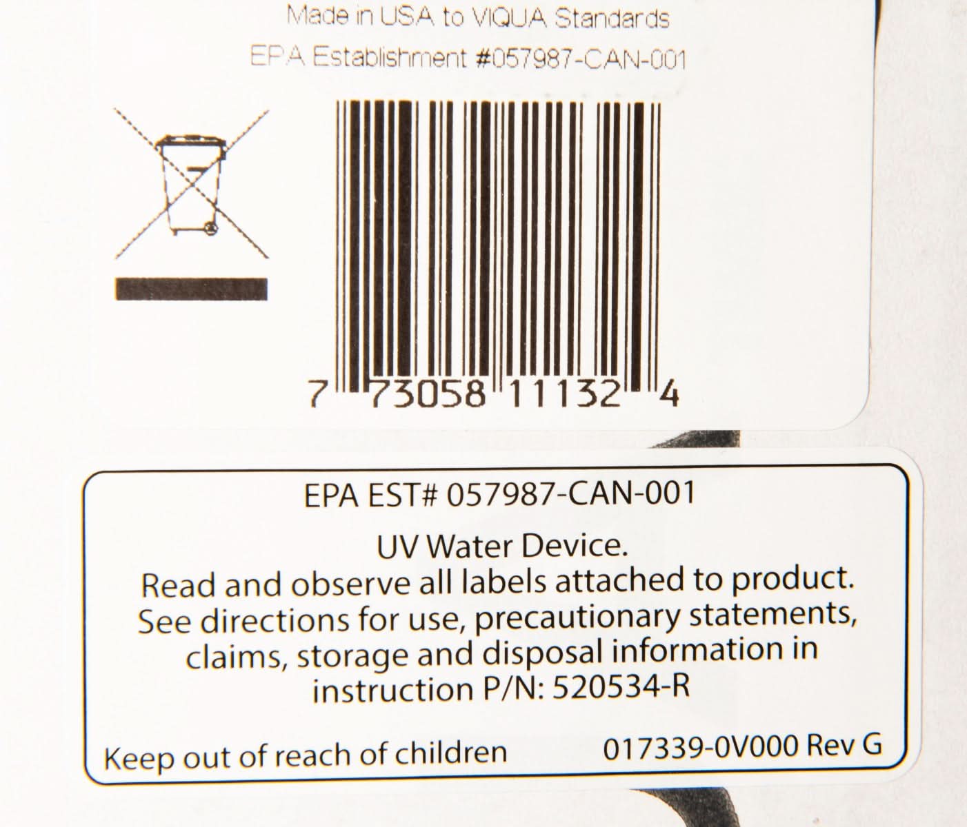 Viqua QL-410 Replacement UV Lamp and Quartz Sleeve for VH410 - WaterFilters.NET