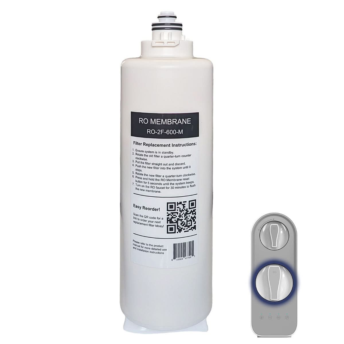 USWF Replacement RO Membrane for RO-2F-600 Tankless Reverse Osmosis System - WaterFilters.NET