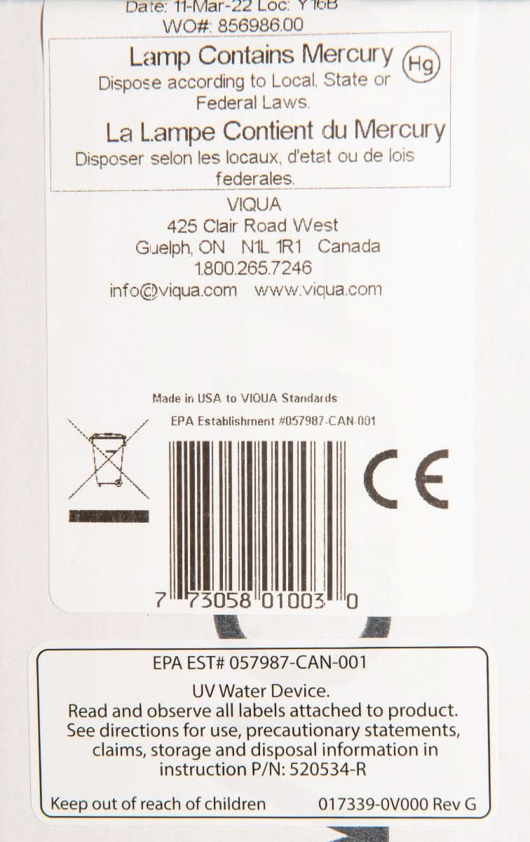 Viqua S200RL Replacement Lamp - WaterFilters.NET