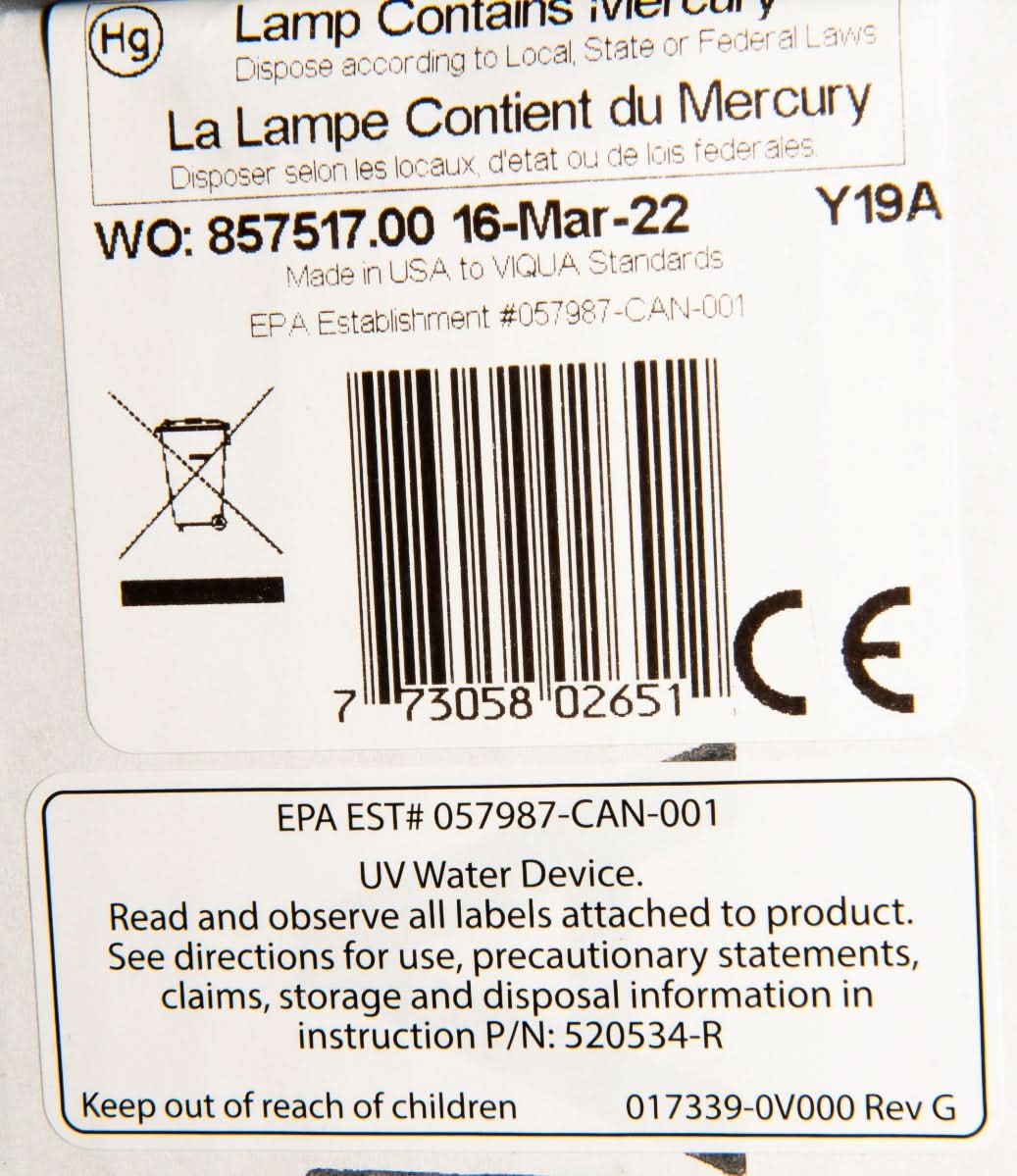 Viqua Replacement UV Lamp S36RL - WaterFilters.NET