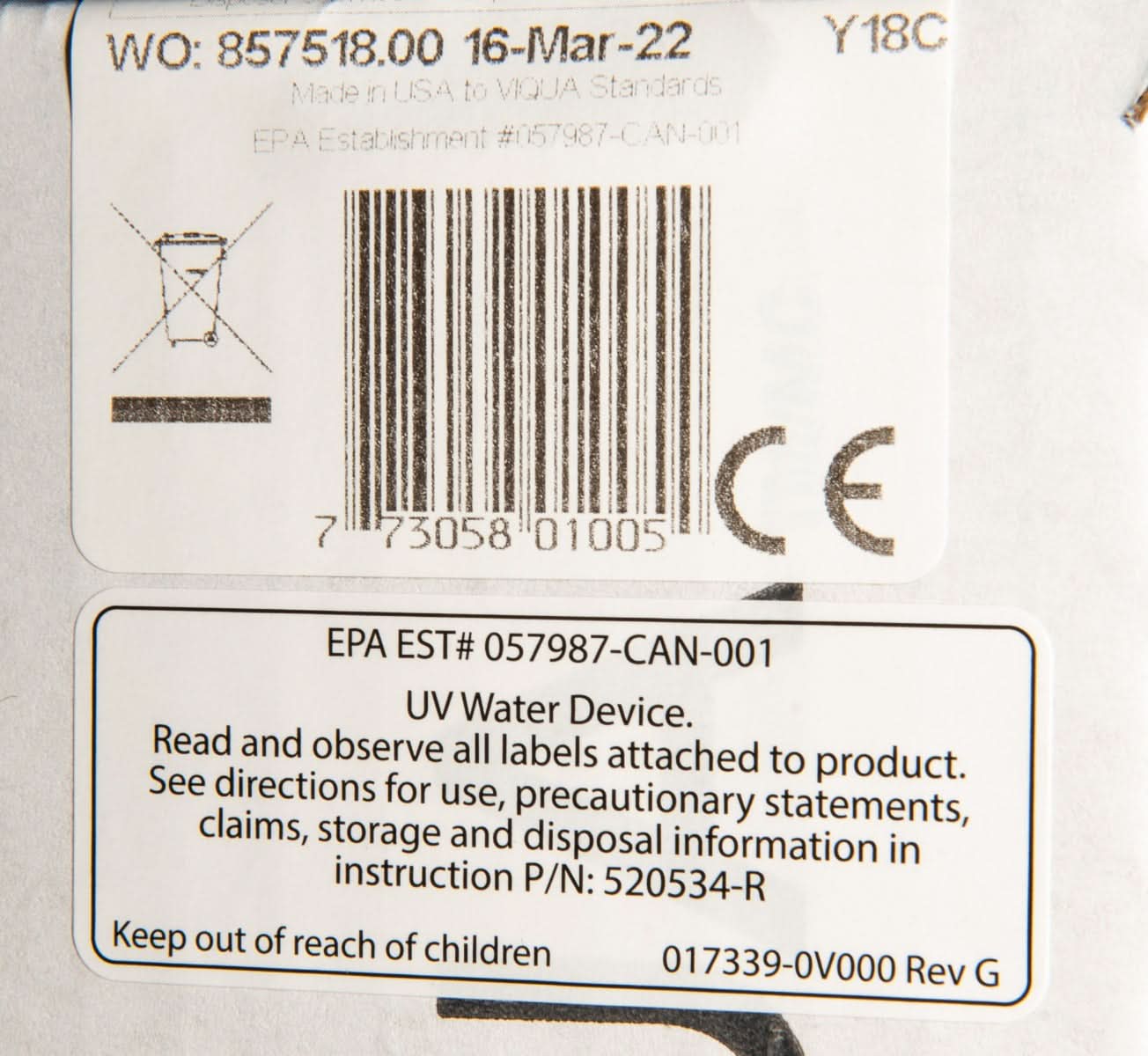 Viqua S410RL Replacement UV Lamp - WaterFilters.NET