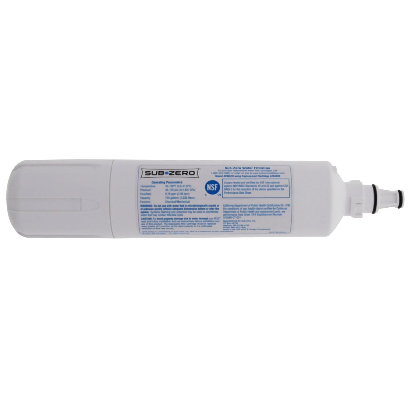4204490 Sub-Zero Refrigerator Replacement Water Filter Cartridge - WaterFilters.NET