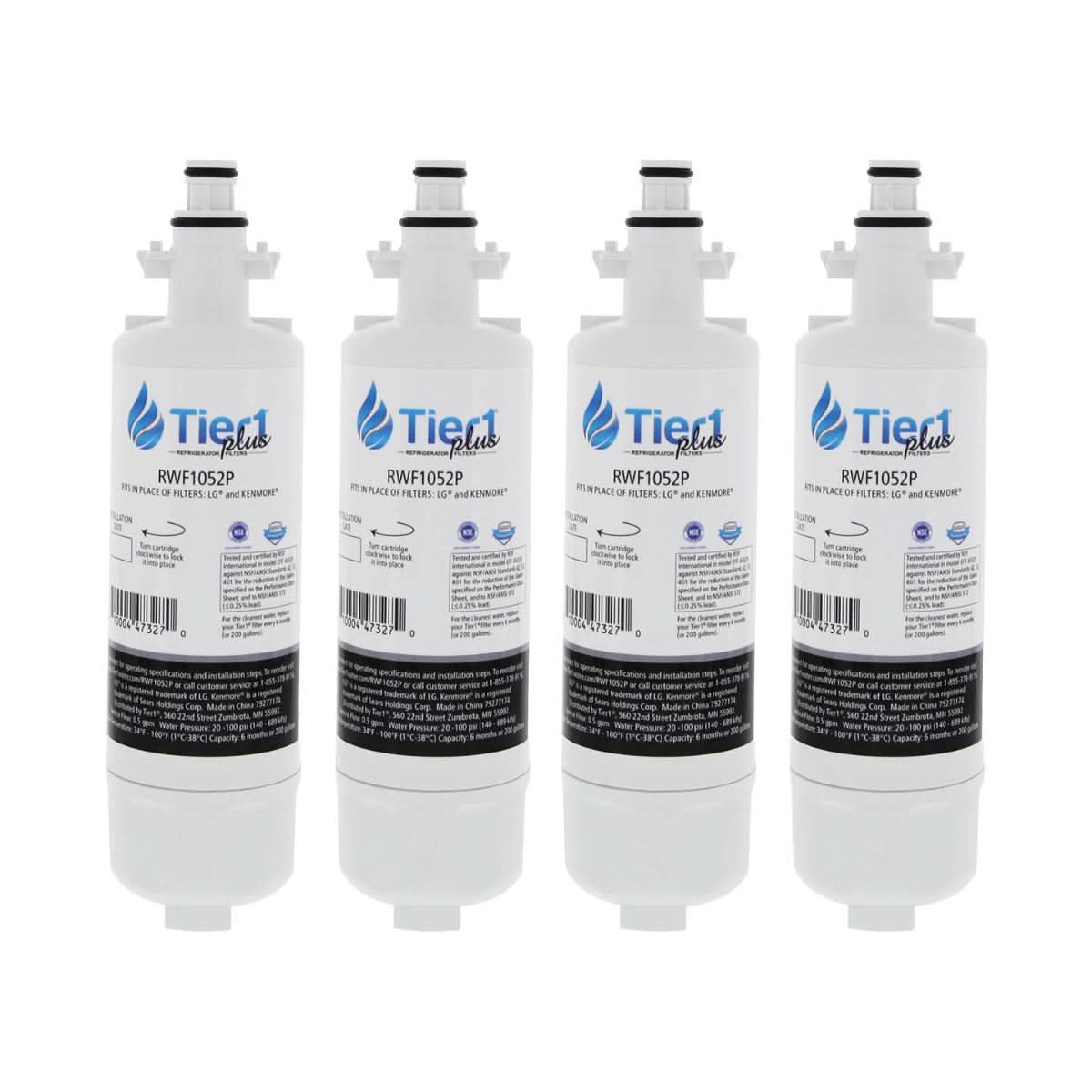 Tier1 Plus LG LT700P Comparable Lead And Mercury Reducing Refrigerator Water Filter - WaterFilters.NET