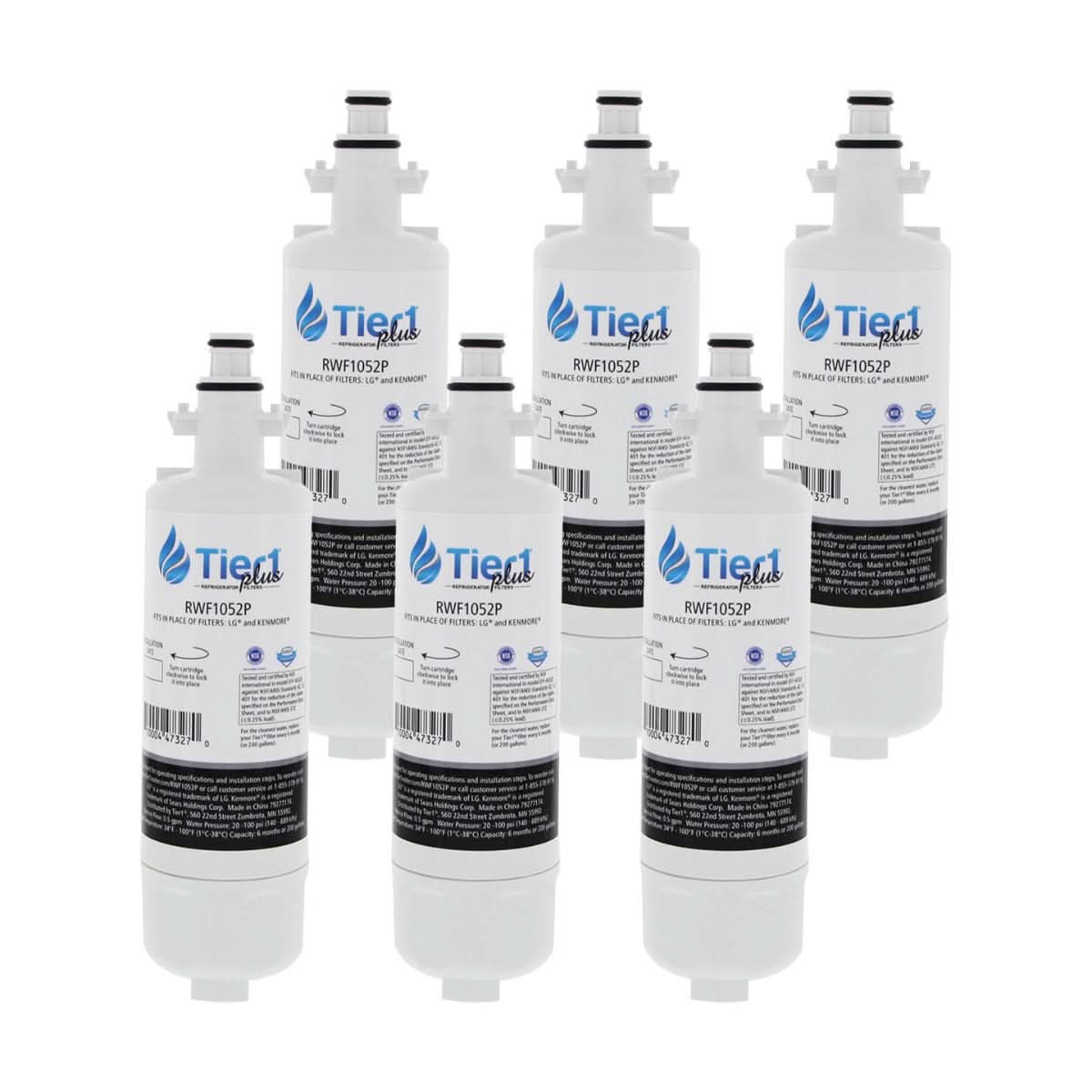 Tier1 Plus LG LT700P Comparable Lead And Mercury Reducing Refrigerator Water Filter - WaterFilters.NET