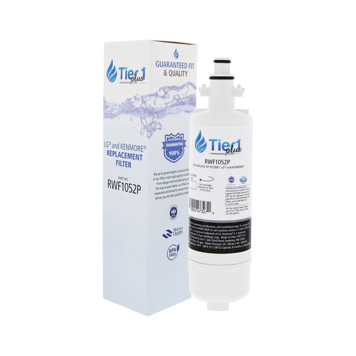 Tier1 Plus LG LT700P Comparable Lead And Mercury Reducing Refrigerator Water Filter - WaterFilters.NET