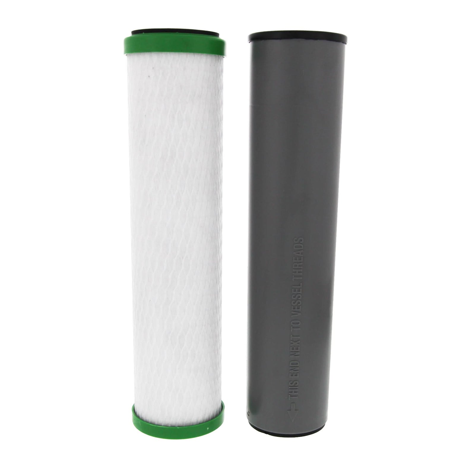 10 X 2.5 Carbon Block and Sediment Replacement Filter Set by Tier1 (0.5 micron) - WaterFilters.NET