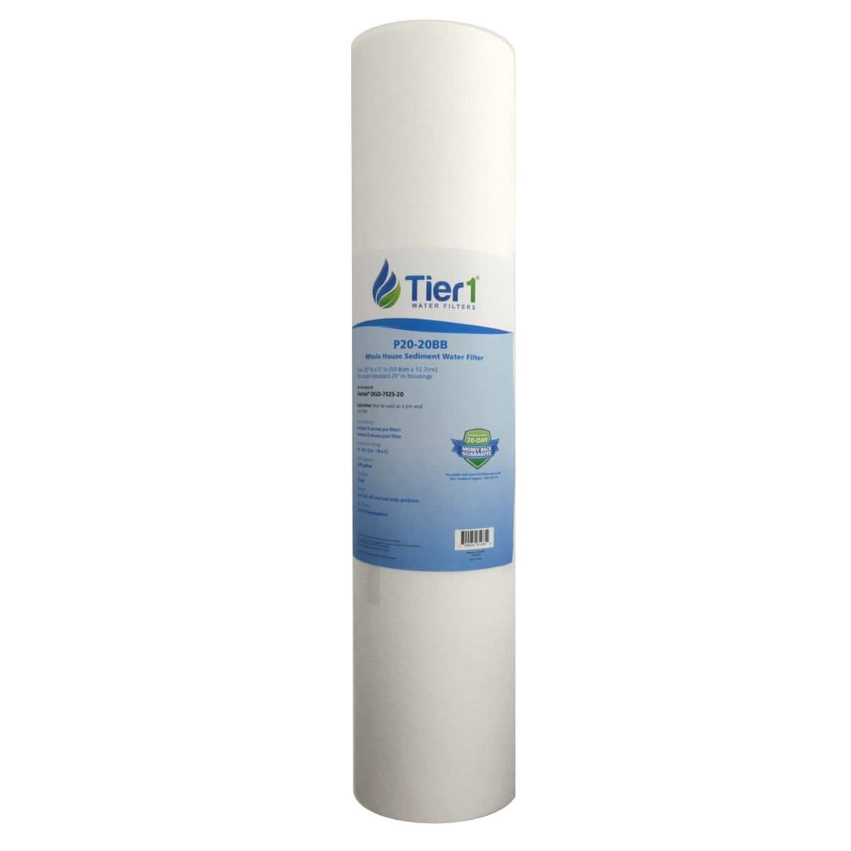 20 X 4.5 Spun Wound Polypropylene Replacement Filter by Tier1 (20 micron) - WaterFilters.NET