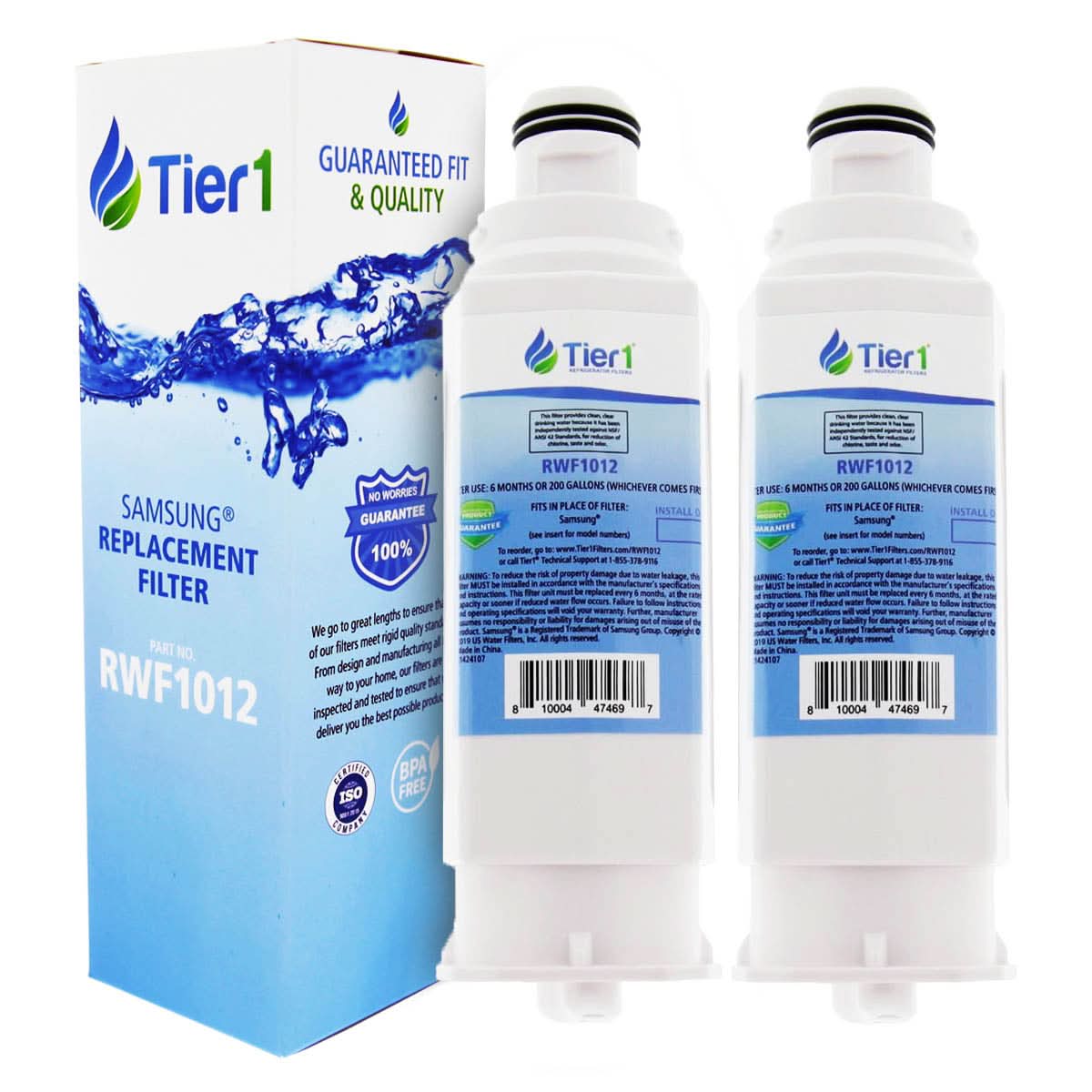Tier1 Samsung DA97-17376B / HAF-QIN/EXP Comparable Refrigerator Water Filter - WaterFilters.NET
