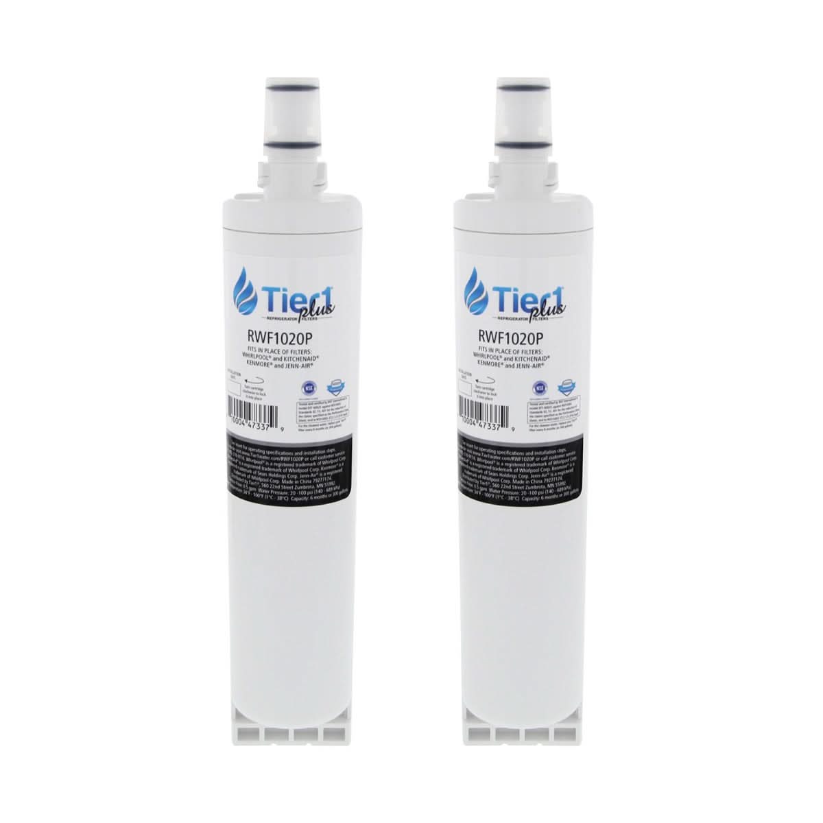 Tier1 Plus EveryDrop EDR5RXD1 Whirlpool 4396508/4396510 Comparable Lead And Mercury Reducing Refrigerator Water Filter - WaterFilters.NET