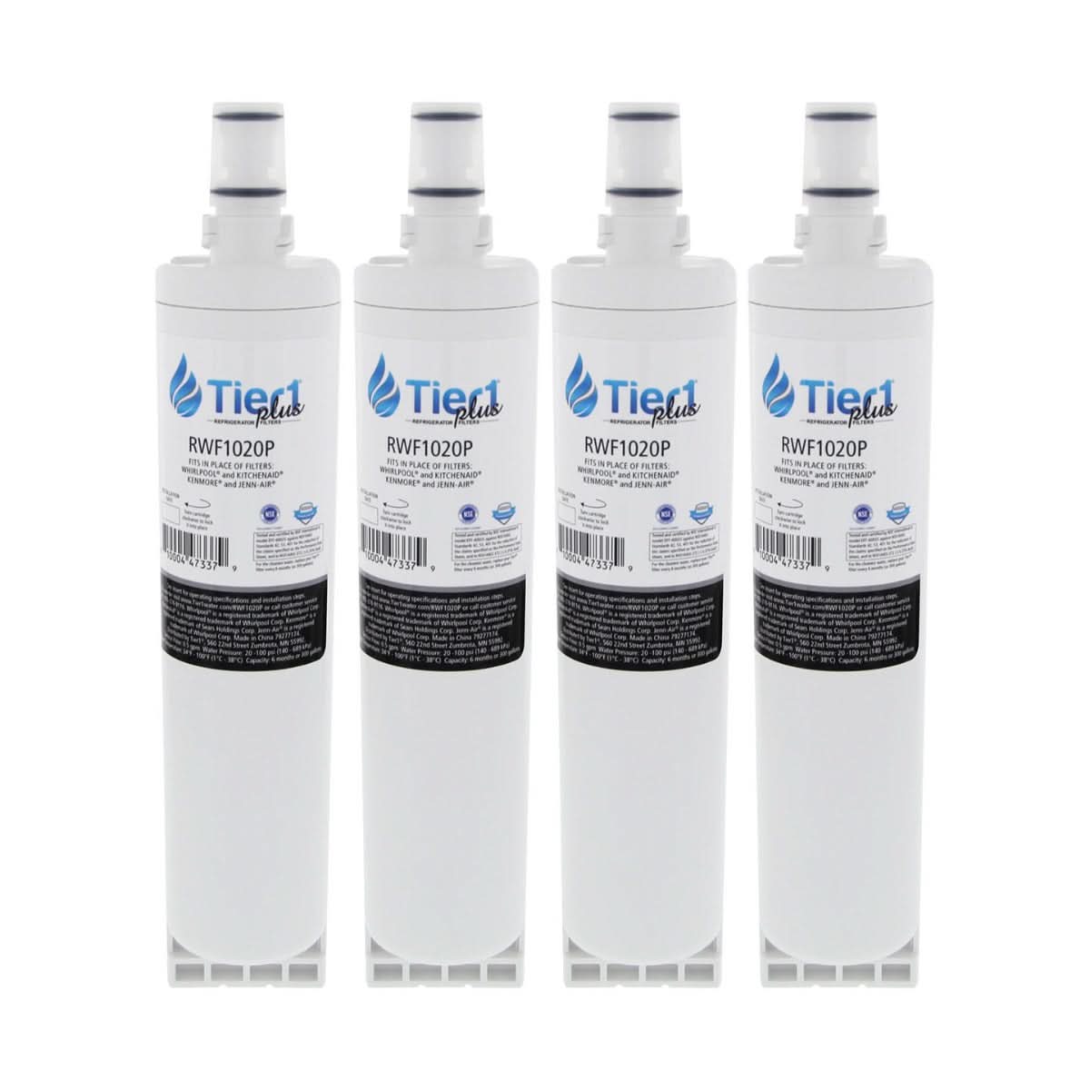 Tier1 Plus EveryDrop EDR5RXD1 Whirlpool 4396508/4396510 Comparable Lead And Mercury Reducing Refrigerator Water Filter - WaterFilters.NET