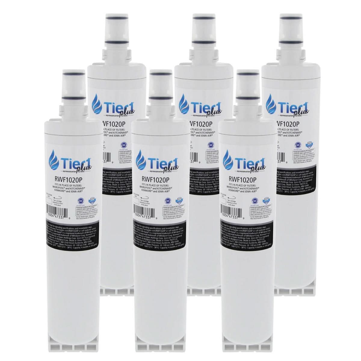 Tier1 Plus EveryDrop EDR5RXD1 Whirlpool 4396508/4396510 Comparable Lead And Mercury Reducing Refrigerator Water Filter - WaterFilters.NET
