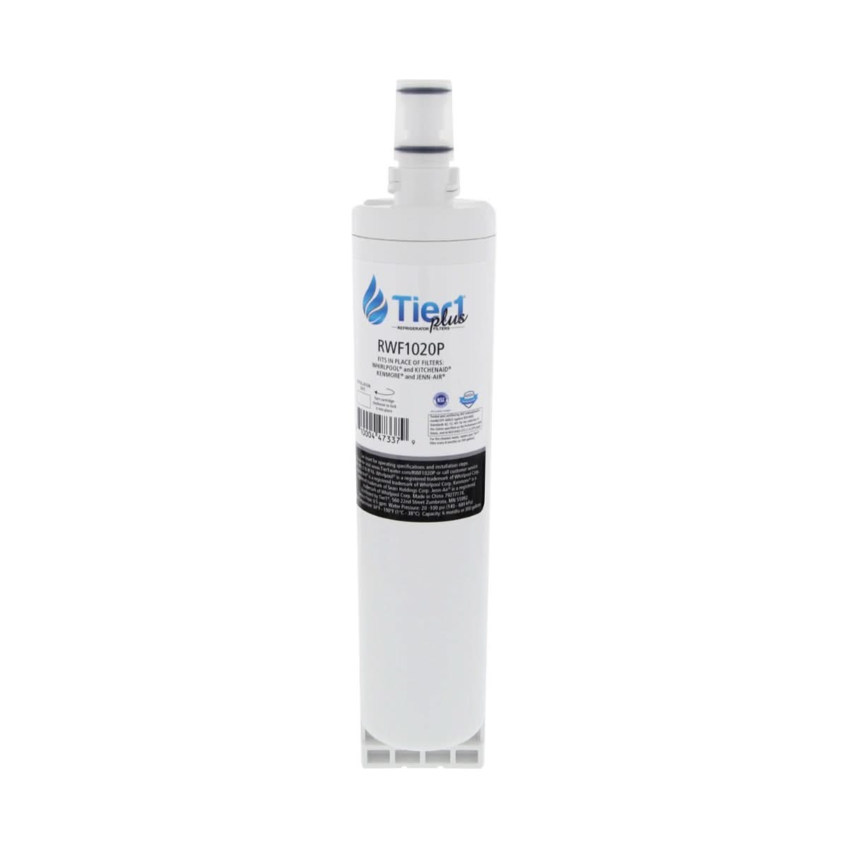 Tier1 Plus EveryDrop EDR5RXD1 Whirlpool 4396508/4396510 Comparable Lead And Mercury Reducing Refrigerator Water Filter - WaterFilters.NET
