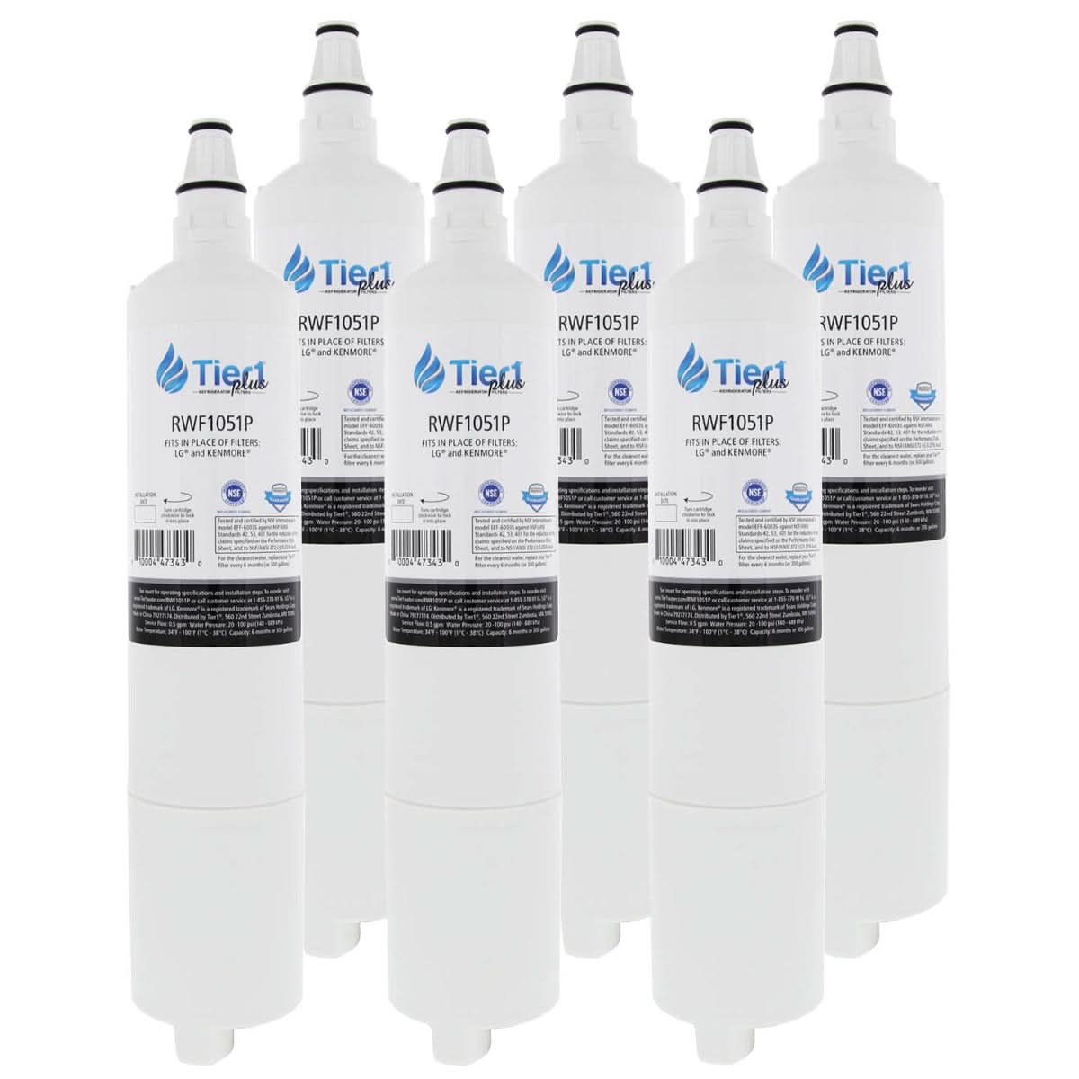 Tier1 Plus LG 5231JA2006A / LT600P Comparable Lead And Mercury Reducing Refrigerator Water Filter - WaterFilters.NET