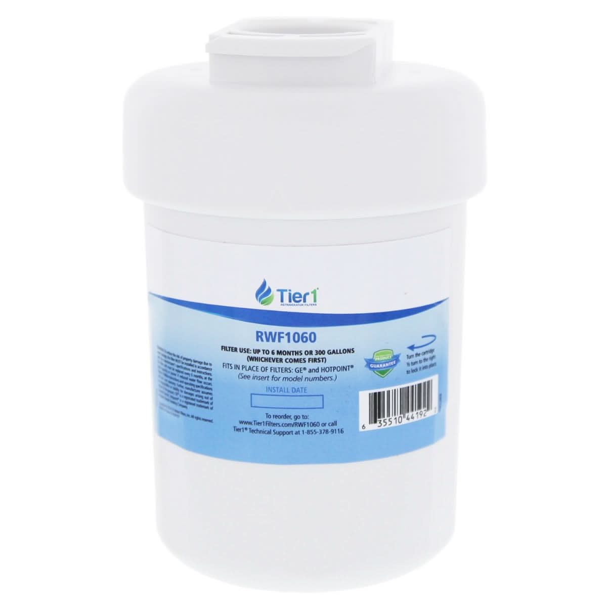 Tier1 GE MWF SmartWater Refrigerator Water Filter Replacement - WaterFilters.NET