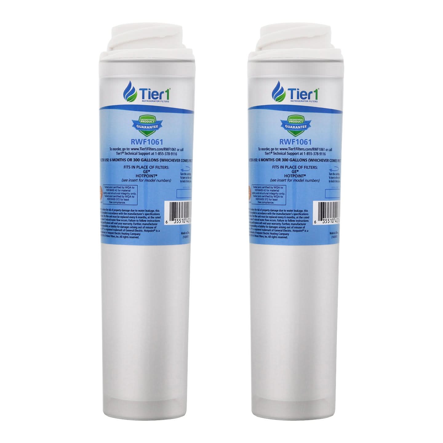 Tier1 GE GSWF SmartWater Refrigerator Water Filter Replacement Comparable - WaterFilters.NET