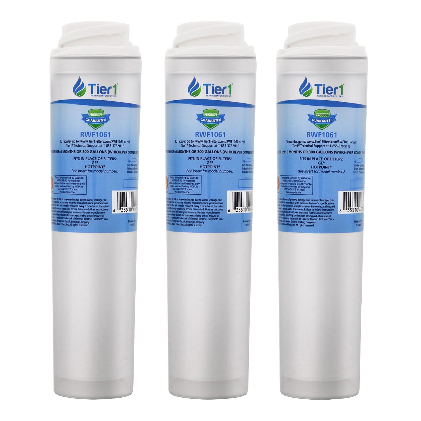 Tier1 GE GSWF SmartWater Refrigerator Water Filter Replacement Comparable - WaterFilters.NET