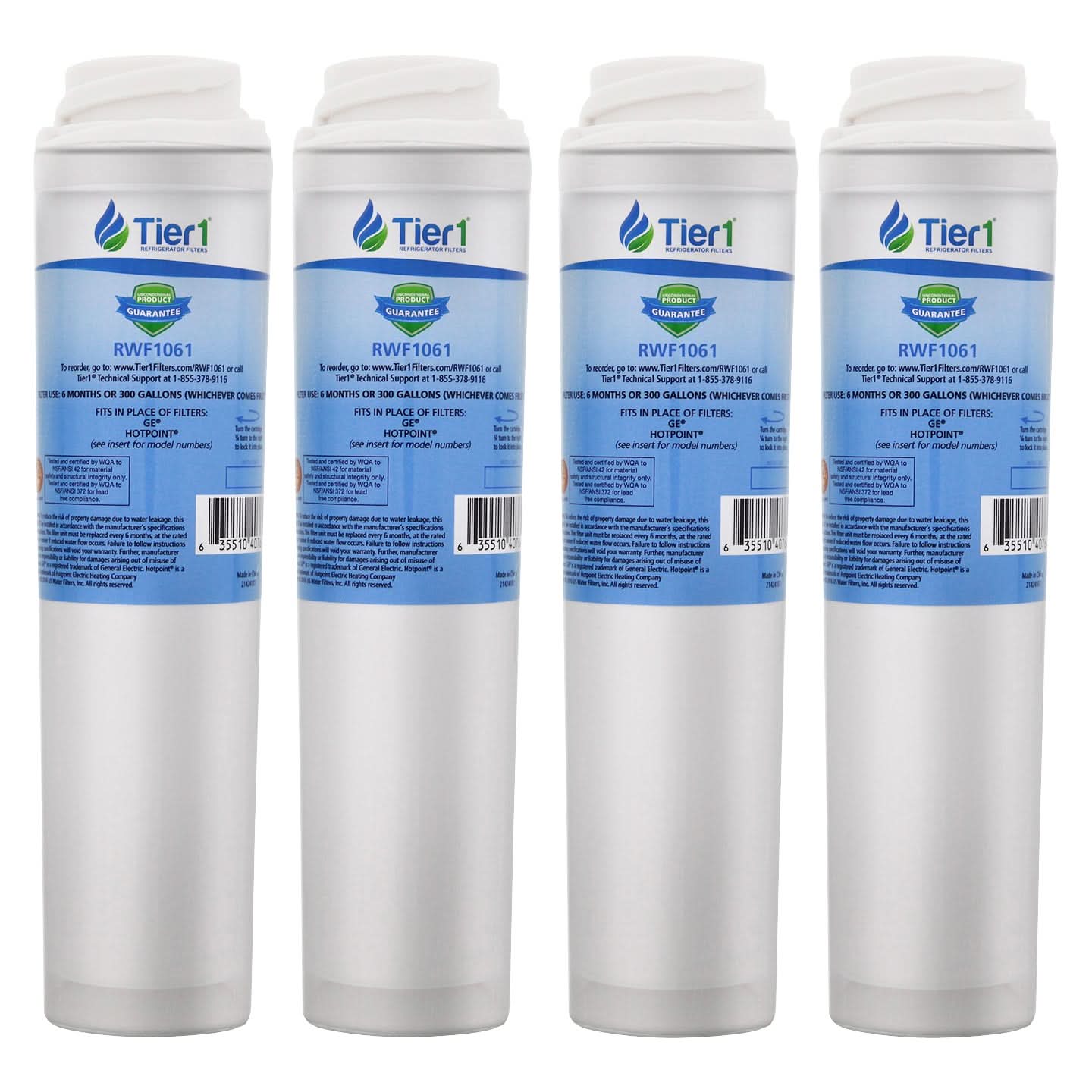 Tier1 GE GSWF SmartWater Refrigerator Water Filter Replacement Comparable - WaterFilters.NET