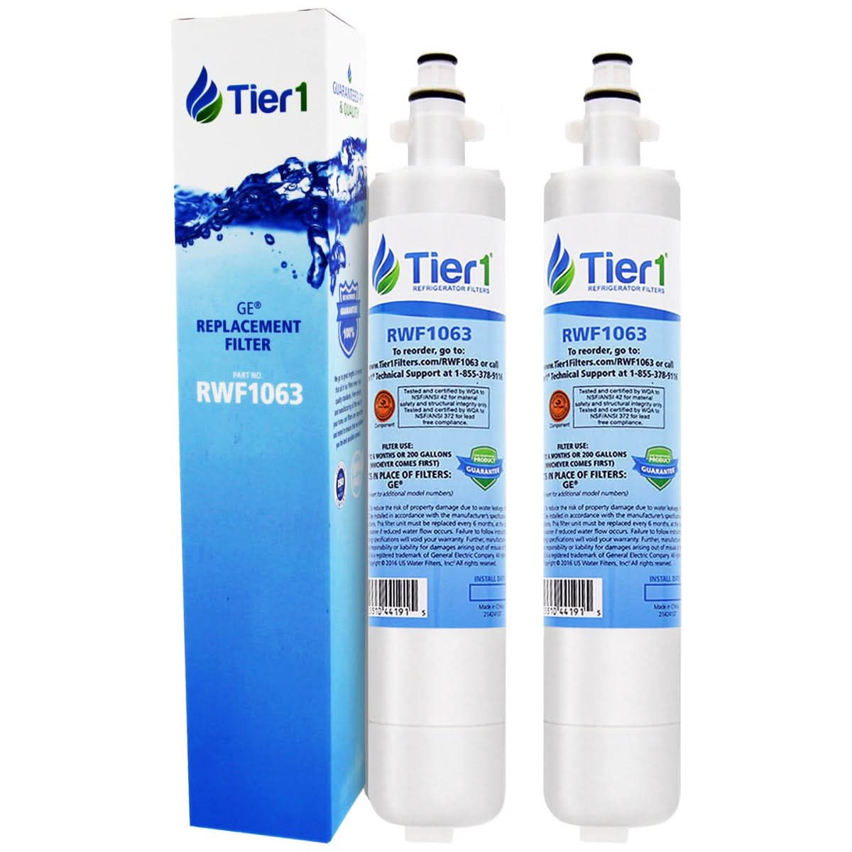 Tier1 GE RPWF Refrigerator Water Filter Replacement Comparable - WaterFilters.NET