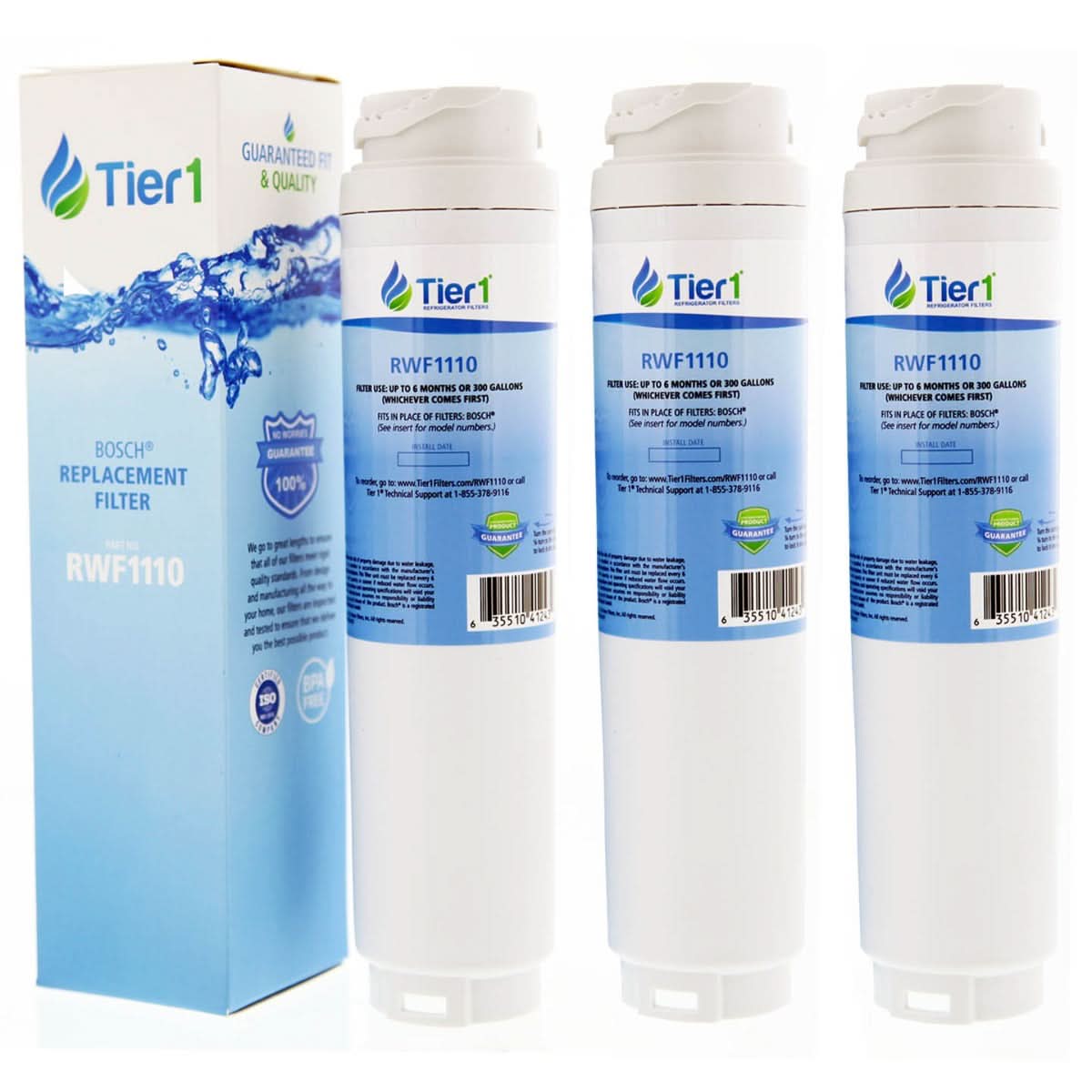 Tier1 Bosch 644845 / UltraClarity REPLFLTR10 Refrigerator Water Filter Replacement Comparable - WaterFilters.NET