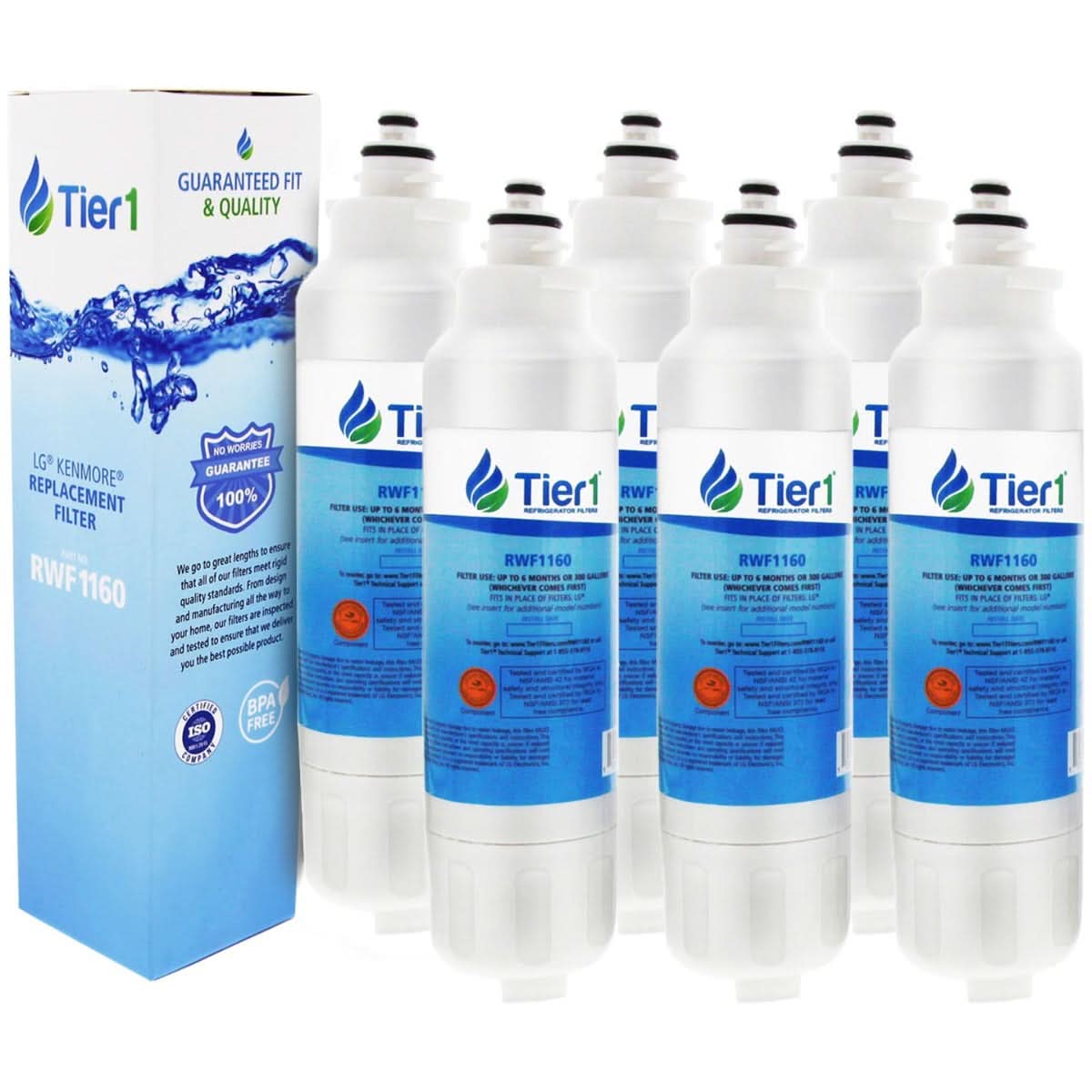 Tier1 LG LT800P Refrigerator Water Filter Replacement Comparable - WaterFilters.NET