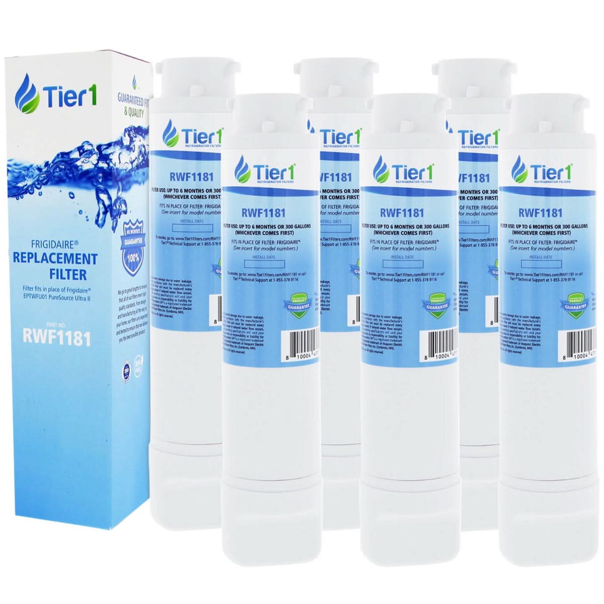 Frigidaire EPTWFU01 Comparable RWF1181 Refrigerator Water Filter by Tier1