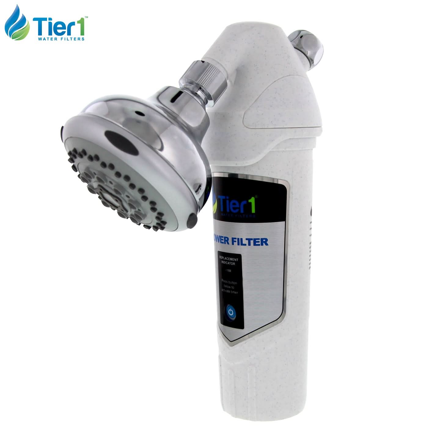 Tier1 SF-7000 Shower Filter System with Chrome Shower Head - WaterFilters.NET