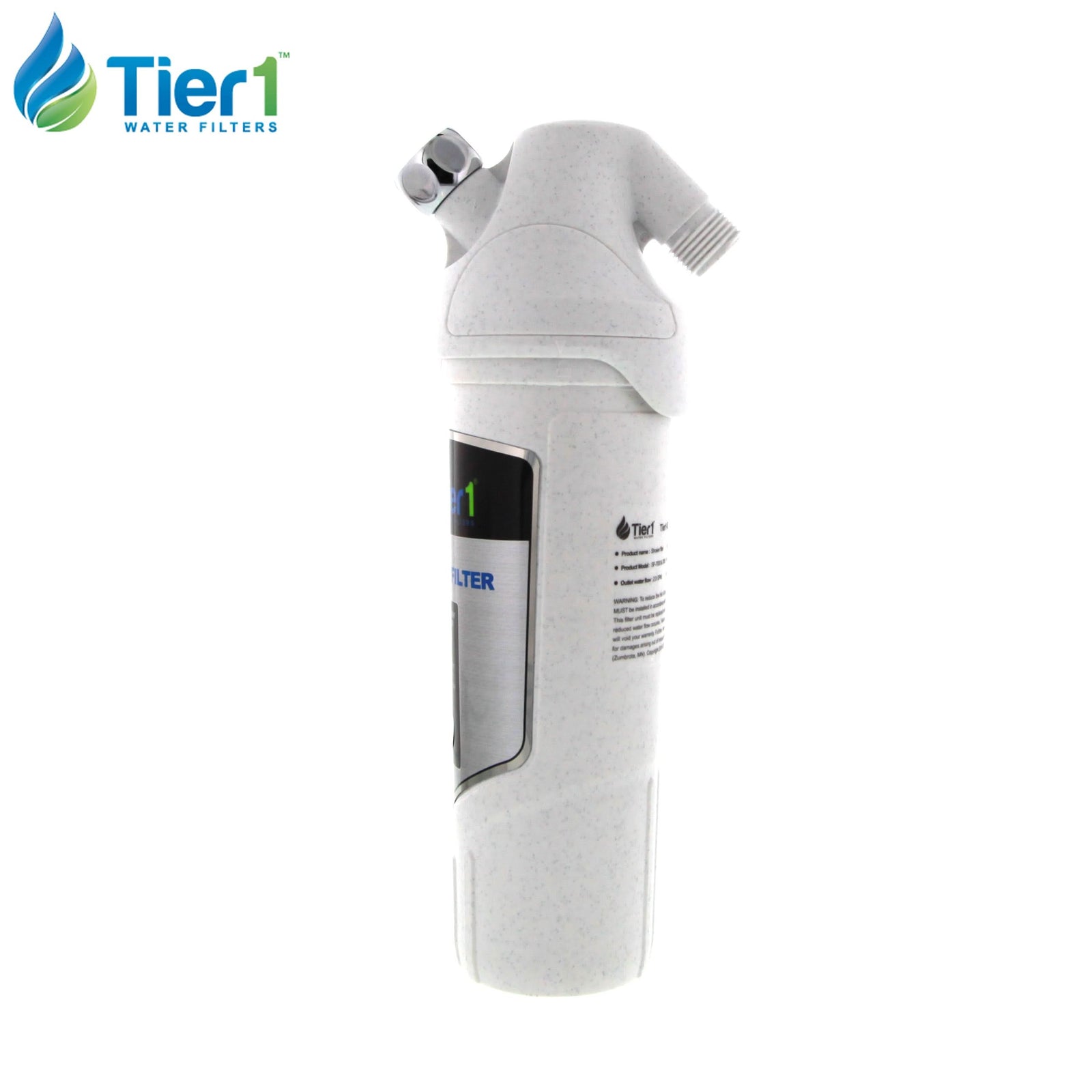 Tier1 SF-7000 Shower Filter System with Chrome Shower Head - WaterFilters.NET