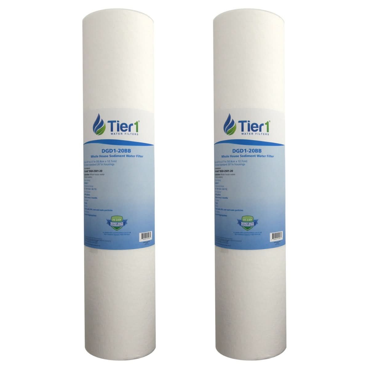 20 X 4.5 Spun Wound Polypropylene Replacement Filter by Tier1 (1 micron) - WaterFilters.NET