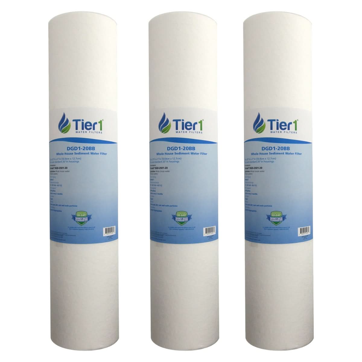20 X 4.5 Spun Wound Polypropylene Replacement Filter by Tier1 (1 micron) - WaterFilters.NET