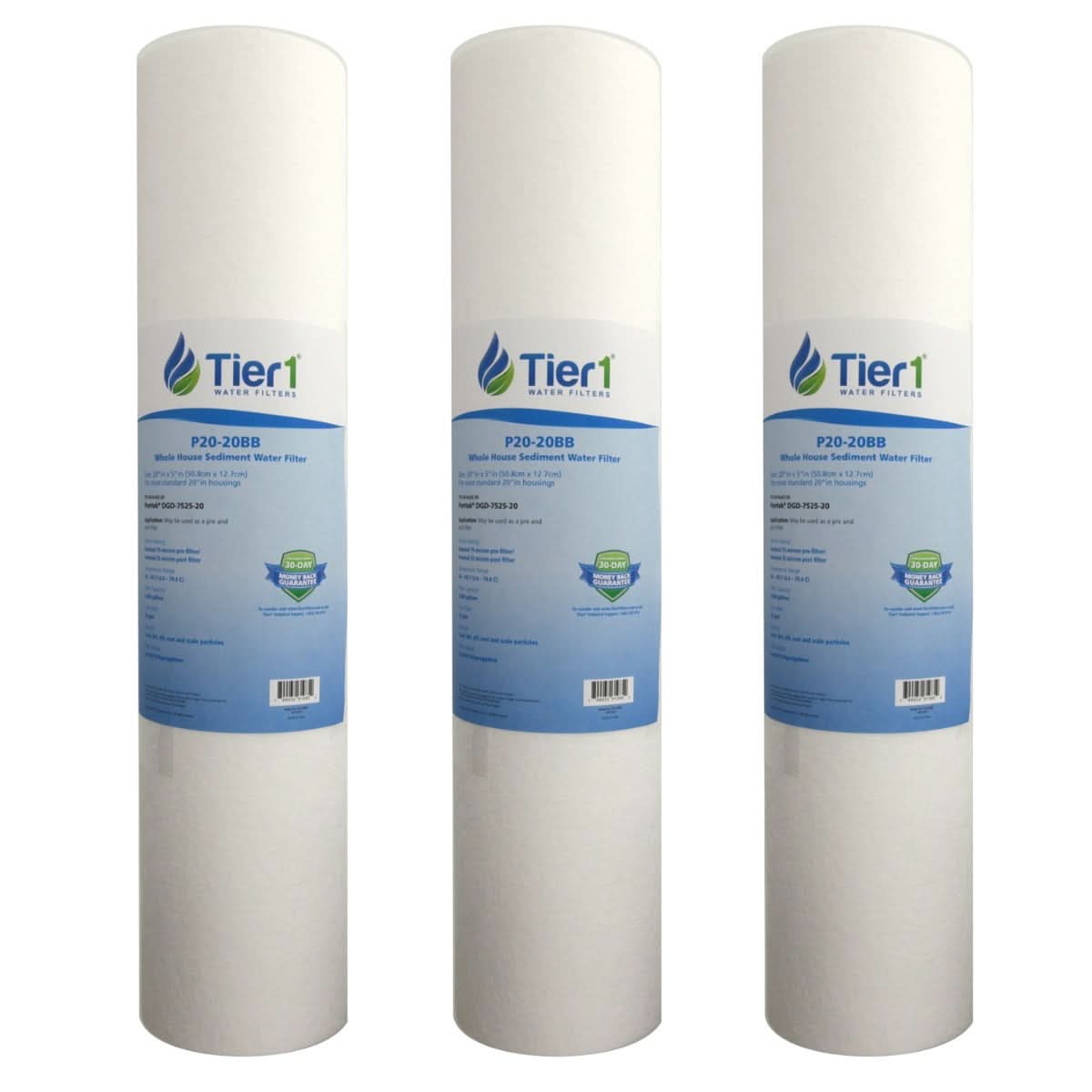 20 X 4.5 Spun Wound Polypropylene Replacement Filter by Tier1 (20 micron) - WaterFilters.NET