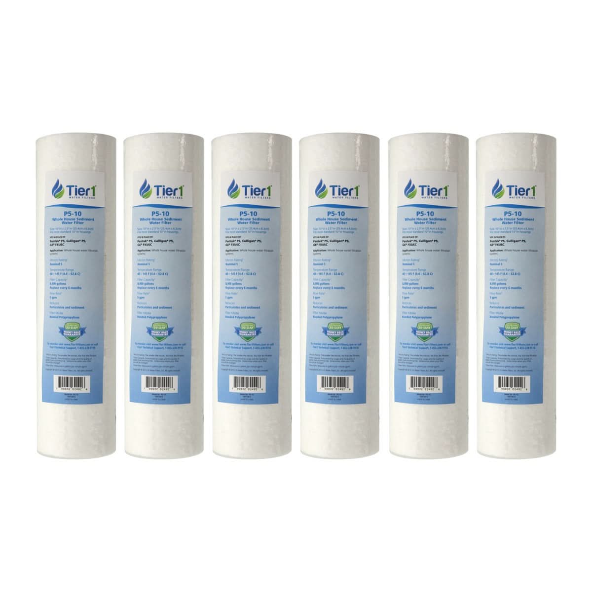 10 X 2.5 Inch 5 micron Polypropylene Replacement Filter by Tier1 - WaterFilters.NET