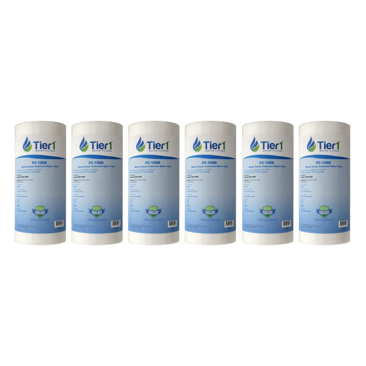 10 X 4.5 Spun Wound Polypropylene Replacement Filter by Tier1 (5 micron) - WaterFilters.NET