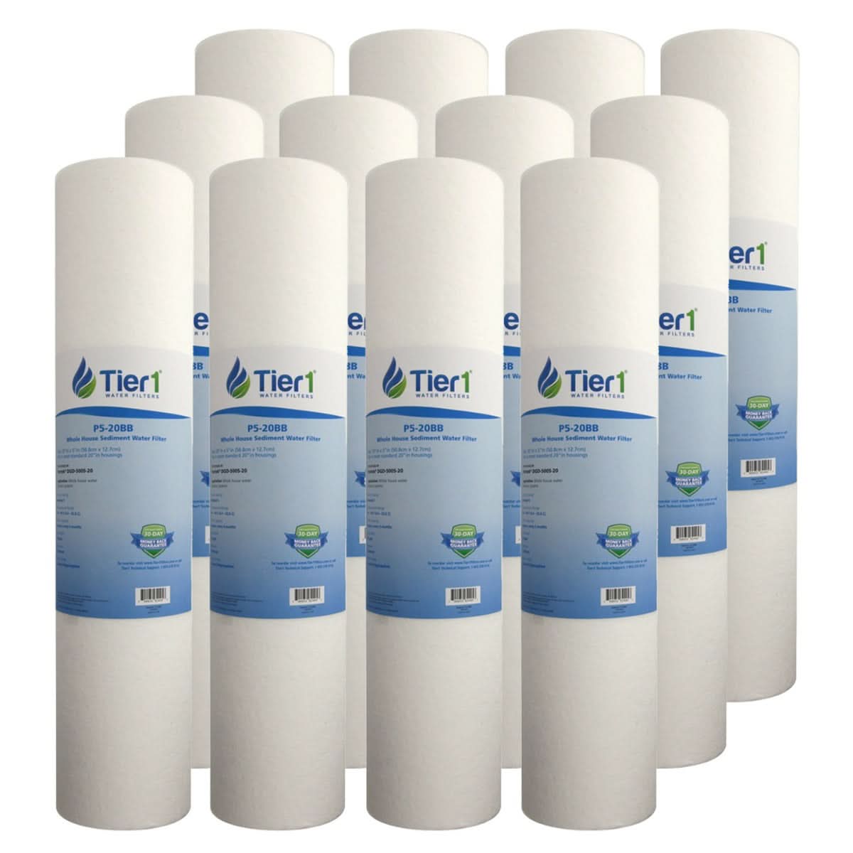 20 X 4.5 Spun Wound Polypropylene Replacement Filter by Tier1 (5 micron) - WaterFilters.NET