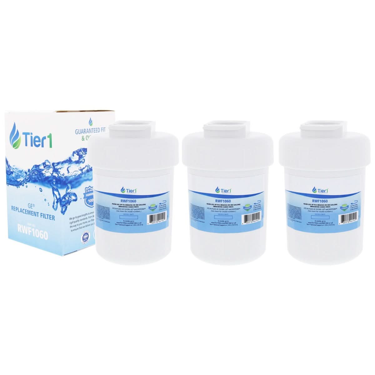 Tier1 GE MWF SmartWater Refrigerator Water Filter Replacement - WaterFilters.NET