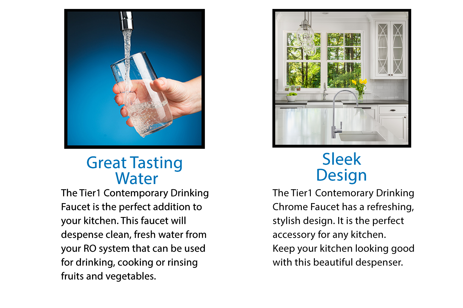 Chrome Ceramic Contemporary Faucet FCT-EC25-CP (888 Series) - WaterFilters.NET