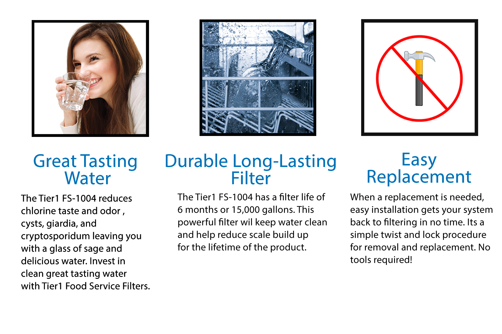 EV9612-22 Everpure Comparable Food Service Replacement Filter by Tier1 - WaterFilters.NET