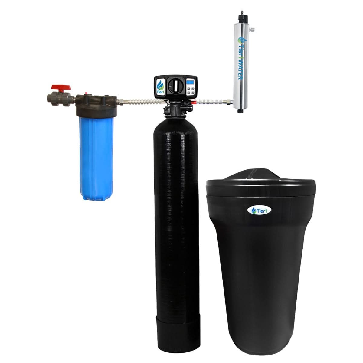 Precision Certified Series Tier1 30,000 Grain High Efficiency Digital Water Softening System for Hardness, Iron and Manganese Reduction - WaterFilters.NET