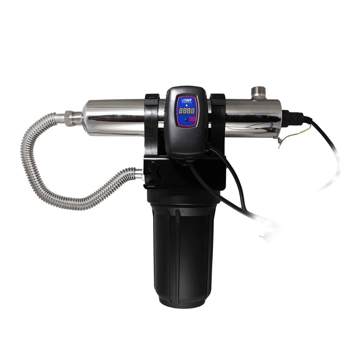 USWF-4CR1 Rack Mounted Whole House Ultraviolet Light Disinfection System 8 GPM - WaterFilters.NET