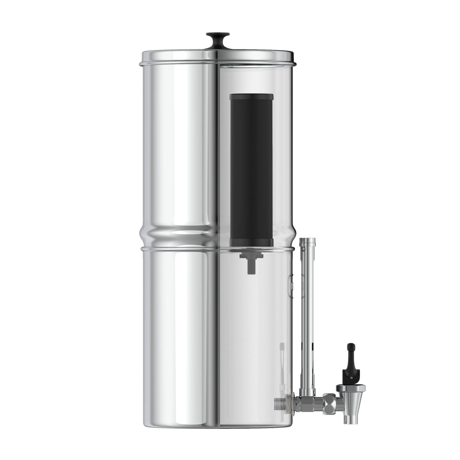 USWF 2.25 Gallon Stainless Steel Gravity Fed Filter System - WaterFilters.NET