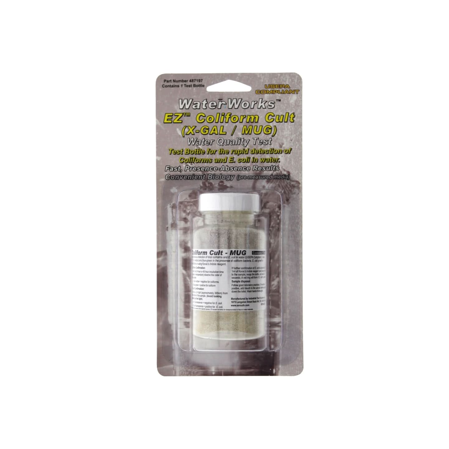 Sensafe 487197 EZ Bacteria Check & E.Coli Test Kit - WaterFilters.NET