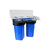 USWF Chloramine Dual 10" 2-Stage Filtration System, Sediment & Chloramine Carbon Block Filters, 1" Inlet/Outleter 3 - WaterFilters.NET
